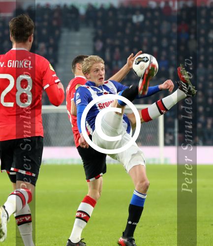 Eindhoven, 22 Januari 2017 Kompetitiewedstrijd PSV-SC Heerenveen, eindstand 4-3