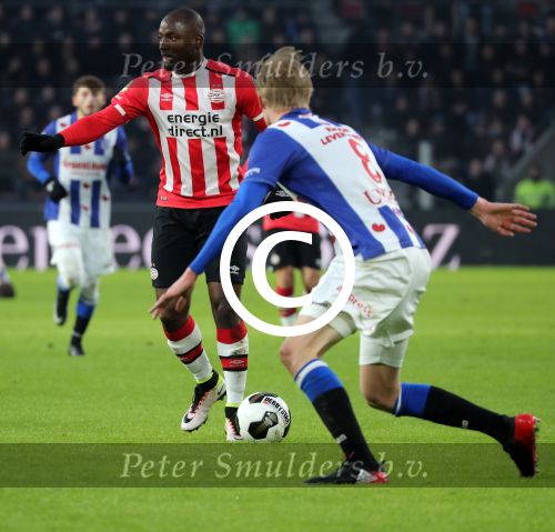 Eindhoven, 22 Januari 2017 Kompetitiewedstrijd PSV-SC Heerenveen, eindstand 4-3