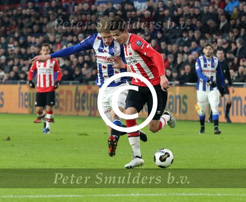 Eindhoven, 22 Januari 2017 Kompetitiewedstrijd PSV-SC Heerenveen, eindstand 4-3