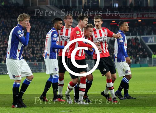 Eindhoven, 22 Januari 2017 Kompetitiewedstrijd PSV-SC Heerenveen, eindstand 4-3