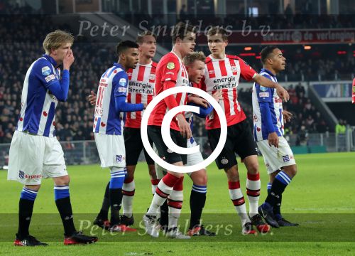 Eindhoven, 22 Januari 2017 Kompetitiewedstrijd PSV-SC Heerenveen, eindstand 4-3