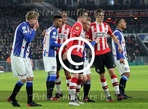 Eindhoven, 22 Januari 2017 Kompetitiewedstrijd PSV-SC Heerenveen, eindstand 4-3