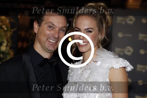 Amsterdam 12 oktober 2017 
Uitreiking televizierring in het afas live theater. Nicolette Kluijver met man