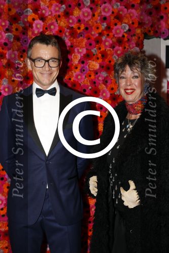 Amsterdam 6 november 2017 
Premiere my fair lady in carre. paul Groot met Anne-Rose Bantziger