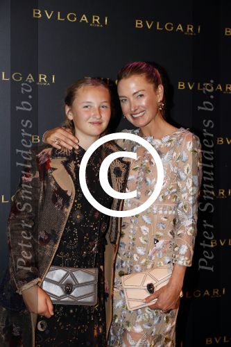 Amsterdam 2 november 2017
Bulgari event in het v Gogh Museum. Prinses Marie-Louise zu Sayn Wittgenstein-Berleburg (prinses Lilly) met haar dochter Lana Milona