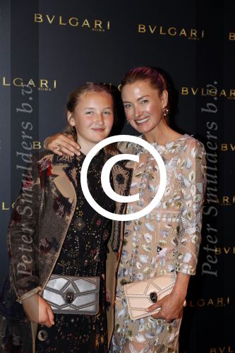 Amsterdam 2 november 2017
Bulgari event in het v Gogh Museum. Prinses Marie-Louise zu Sayn Wittgenstein-Berleburg (prinses Lilly) met haar dochter Lana Milona