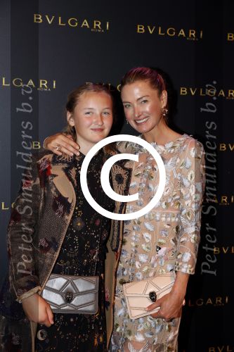 Amsterdam 2 november 2017
Bulgari event in het v Gogh Museum. Prinses Marie-Louise zu Sayn Wittgenstein-Berleburg (prinses Lilly) met haar dochter Lana Milona