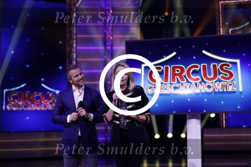 Hilversum 23 oktober 2017
Perspresentatie van het nieuwe programma van Winston Gerschtanowitz en Renate Verbaan in studio 22 . Het programma heet circus Gerschtanowitz.