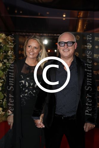 Amsterdam 12 oktober 2017 
Uitreiking televizierring in het afas live theater. Rene v d Gijp met zijn vriendin