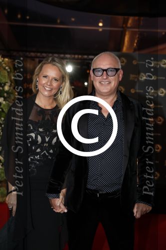 Amsterdam 12 oktober 2017 
Uitreiking televizierring in het afas live theater. Rene v d Gijp met zijn vriendin