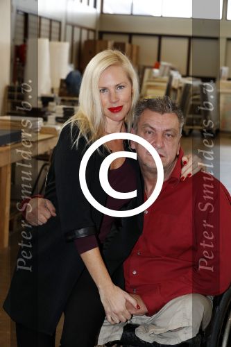 Den Helder 5 oktober 2017
Rob Scholte met zijn vriendin in zijn gallerij