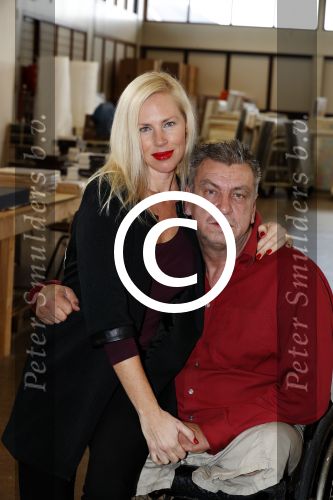 Den Helder 5 oktober 2017
Rob Scholte met zijn vriendin in zijn gallerij
