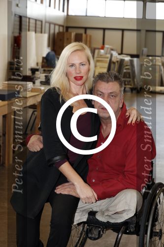 Den Helder 5 oktober 2017
Rob Scholte met zijn vriendin in zijn gallerij