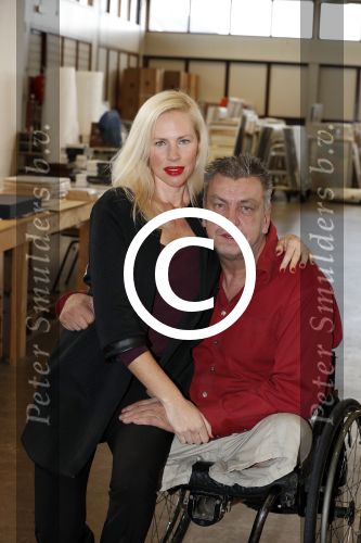 Den Helder 5 oktober 2017
Rob Scholte met zijn vriendin in zijn gallerij