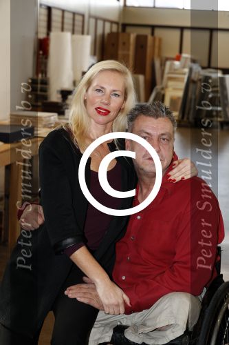 Den Helder 5 oktober 2017
Rob Scholte met zijn vriendin in zijn gallerij