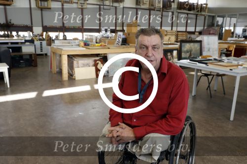 Den Helder 5 oktober 2017
Rob Scholte met zijn vriendin in zijn gallerij