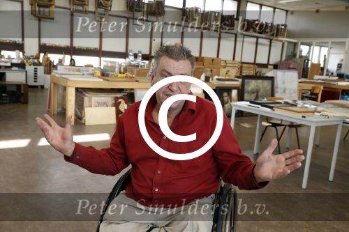 Den Helder 5 oktober 2017
Rob Scholte met zijn vriendin in zijn gallerij