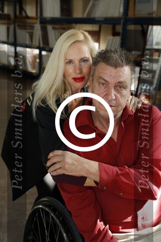 Den Helder 5 oktober 2017
Rob Scholte met zijn vriendin in zijn gallerij