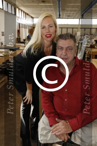 Den Helder 5 oktober 2017
Rob Scholte met zijn vriendin in zijn gallerij
