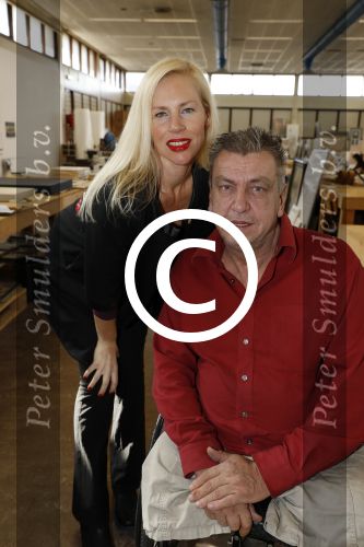 Den Helder 5 oktober 2017
Rob Scholte met zijn vriendin in zijn gallerij