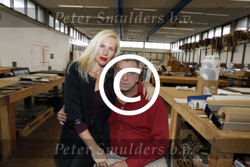 Den Helder 5 oktober 2017
Rob Scholte met zijn vriendin in zijn gallerij