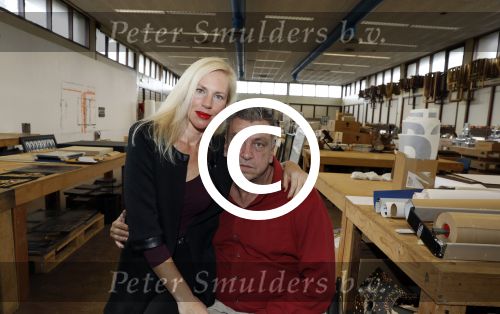 Den Helder 5 oktober 2017
Rob Scholte met zijn vriendin in zijn gallerij