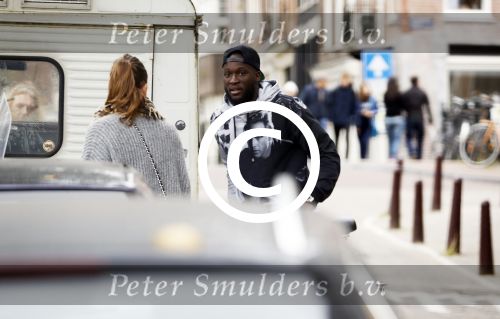 Amsterdam 1 oktober 2017
Romelu Lukaku en zijn vriendin Saar mens bij haar huis in Amsterdam.
