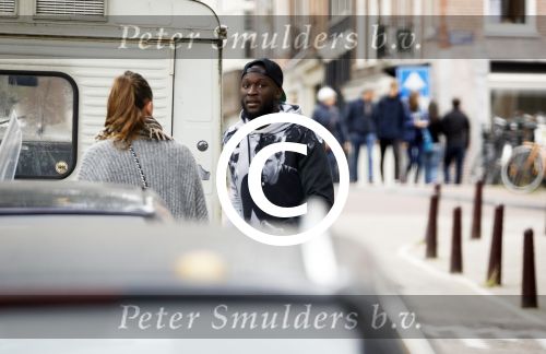 Amsterdam 1 oktober 2017
Romelu Lukaku en zijn vriendin Saar mens bij haar huis in Amsterdam.