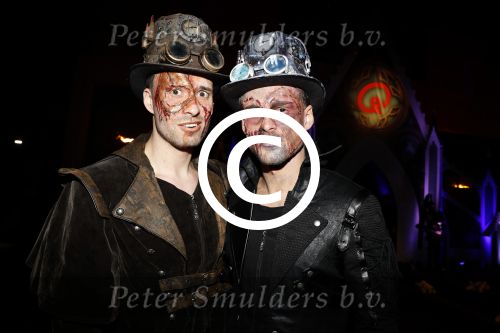 Amsterdam 31 oktober 2017
Halloween party van Q music. Rutger Vink met partner