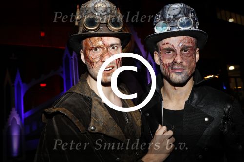 Amsterdam 31 oktober 2017
Halloween party van Q music. Rutger Vink met partner