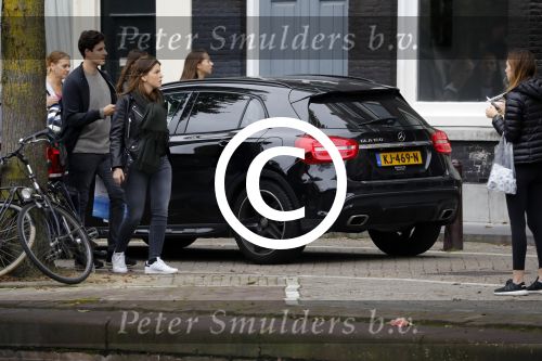 Amsterdam 1 oktober 2017
Romelu Lukaku en zijn vriendin Saar mens bij haar huis in Amsterdam.