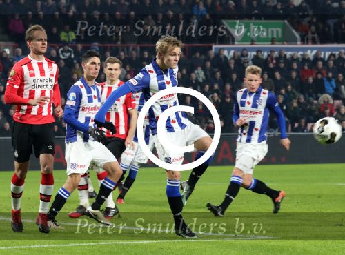 Eindhoven, 22 Januari 2017 Kompetitiewedstrijd PSV-SC Heerenveen, eindstand 4-3