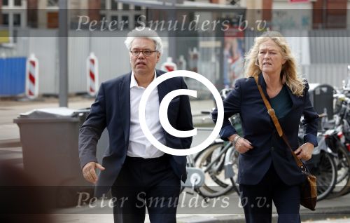 Amsterdam 14 oktober 2017
Afscheidsdienst van burgemeetser Eberhard v d Laan in het concertgebouw. Theodor Holman met vrouw