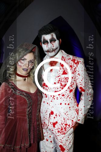 Amsterdam 31 oktober 2017
Halloween party van Q music. Tim Douwsma met Josje Huisman