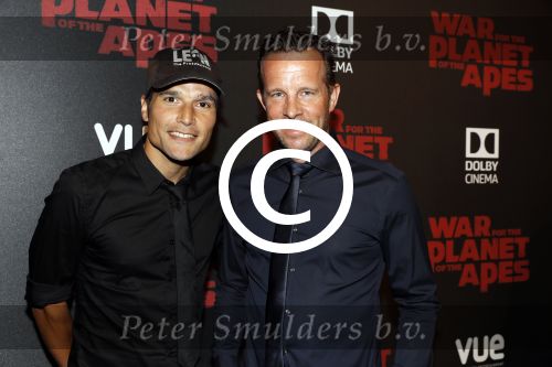 Hilversum 11 juli 2017
Premiere war of the planet of the apes in bioscoop Hilversum.
Tim Oliehoek en partner Sander v Leeuwen