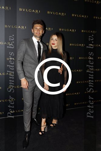 Amsterdam 2 november 2017
Bulgari event in het v Gogh Museum. Victoria Koblenko met vriend Levchenko