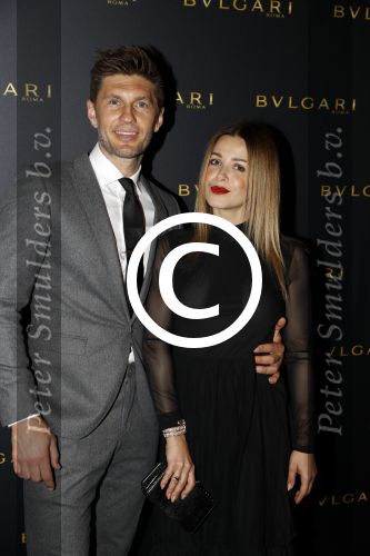 Amsterdam 2 november 2017
Bulgari event in het v Gogh Museum. Victoria Koblenko met vriend Levchenko