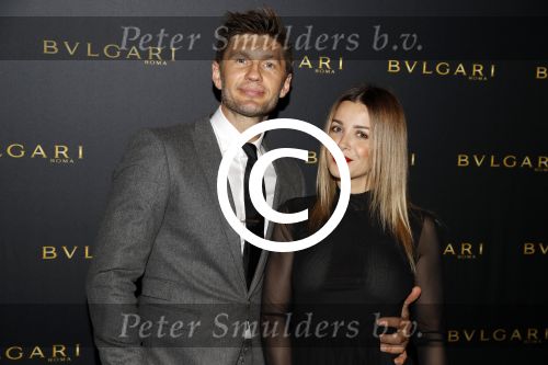 Amsterdam 2 november 2017
Bulgari event in het v Gogh Museum. Victoria Koblenko met vriend Levchenko