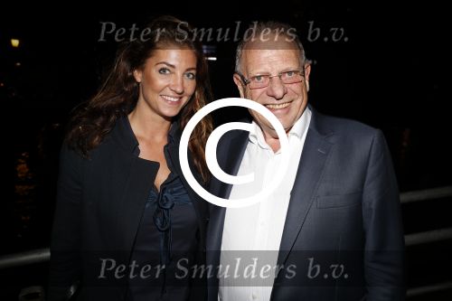 Amsterdam 16 oktober 2017 
Opening van het nieuwe restaurant van Won Yip Sushisamba bij het holland casino. Wim Zegwaard met een kennis