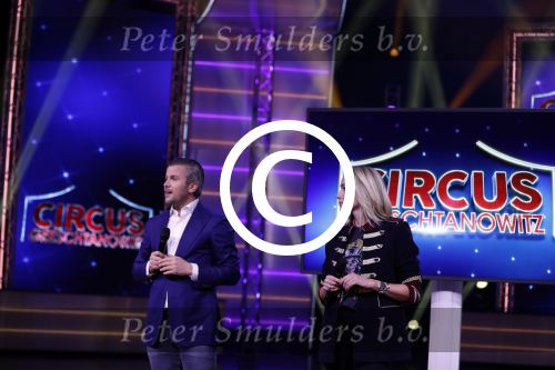 Hilversum 23 oktober 2017
Perspresentatie van het nieuwe programma van Winston Gerschtanowitz en Renate Verbaan in studio 22 . Het programma heet circus Gerschtanowitz.