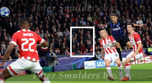 Eindhoven, 3 Oktober 2018 2e wedstrijd CL Seizoen 2018-2019
PSV-Internazionale Milan, eindstand 1-2
Angelino