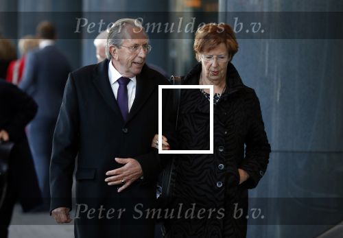 Amsterdam 27 oktober 2018
Herdenkingsdienst voor Wim Kok in het Concertgebouw van Amsterdam. Annemarie Jorritsma met man
