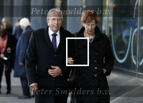 Amsterdam 27 oktober 2018
Herdenkingsdienst voor Wim Kok in het Concertgebouw van Amsterdam. Annemarie Jorritsma met man