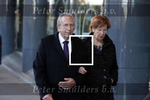 Amsterdam 27 oktober 2018
Herdenkingsdienst voor Wim Kok in het Concertgebouw van Amsterdam. Annemarie Jorritsma met man