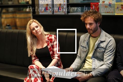 Amstelveen 9 november 2018
Boekpresentatie Jim Bakkum en Kirsten Michel . Bettina Holwerda zwanger met hun kinderen