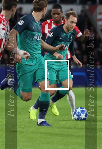 Eindhoven, 24 Oktober 2018 PSV-Tottemham Hotspur.
Duel in de voorronde Champions League, eindstand 2-2.
Christian Eriksen
