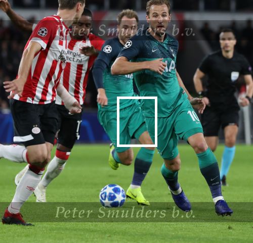 Eindhoven, 24 Oktober 2018 PSV-Tottemham Hotspur.
Duel in de voorronde Champions League, eindstand 2-2.
Christian Eriksen