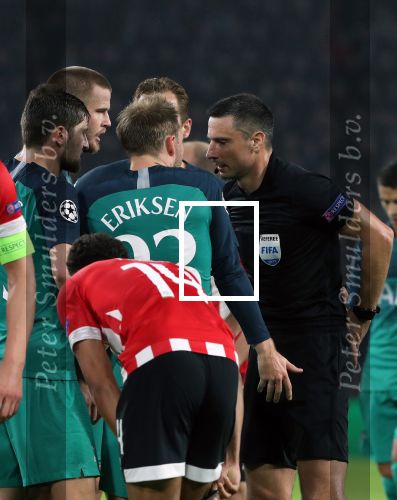 Eindhoven, 24 Oktober 2018 PSV-Tottemham Hotspur.
Duel in de voorronde Champions League, eindstand 2-2.
Christian Eriksen