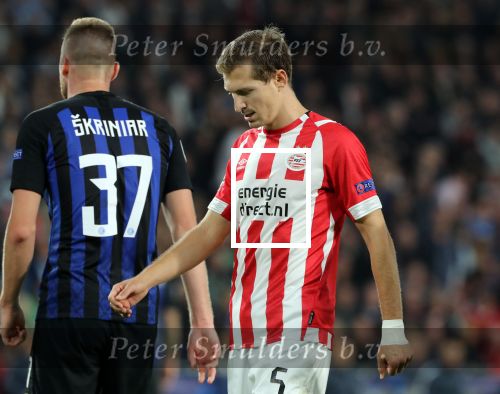 Eindhoven, 3 Oktober 2018 2e wedstrijd CL Seizoen 2018-2019
PSV-Internazionale Milan, eindstand 1-2