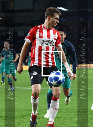 Eindhoven, 24 Oktober 2018 PSV-Tottemham Hotspur.
Duel in de voorronde Champions League, eindstand 2-2.
Daniel Schwaab